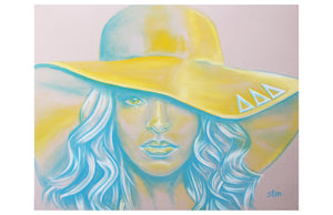 Ms. Delta Delta Delta - Original Chalk Pastel