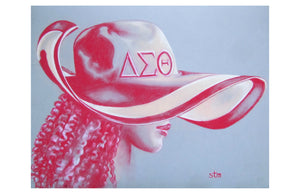 Lady Delta - Original Chalk Pastel