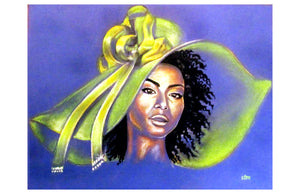 Sapphira - Original Chalk Pastel
