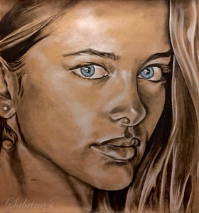 Skin Deep #1 - Original Charcoal and Chalk Pastel